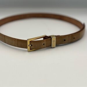 Vintage Albatros Italy Genuine Leather Size Small Tan Belt